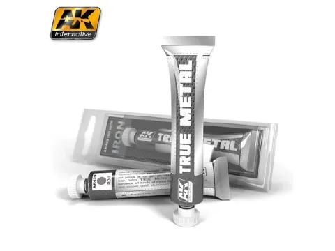 Kelímek metalické pasty AK Interactive True Metal AK459 železo (Iron)