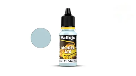Lahvička akrylové barvy Vallejo Model Air 71344 Russian AF Grey Protective Coat Color 18 ml