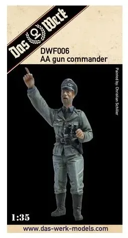 Resinová figurka Das Werk DWF006 velitel protiletadlového kanónu v měřítku 1/35