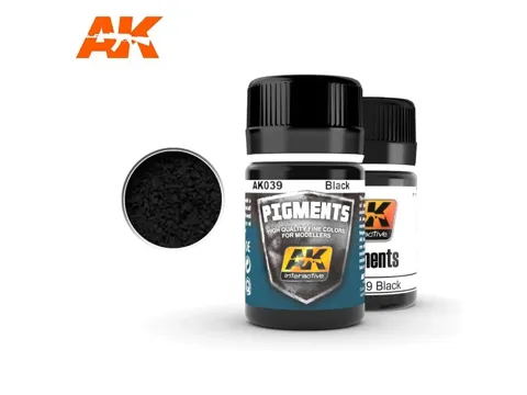 Dóza s černým pigmentem AK Interactive Pigments AK039 Black, 35 ml