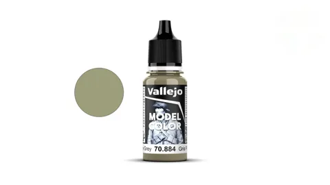 Lahvička akrylové barvy Vallejo Model Color 70884 kamenná šedá matná, 18 ml