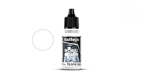 Lahvička akrylové barvy Vallejo Model Color 70919 studená bílá matná, 18 ml