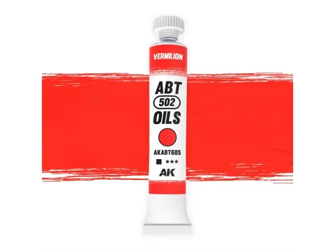 Kelímek olejové barvy AK Interactive Oil Paints ABT605 rumělka 20 ml