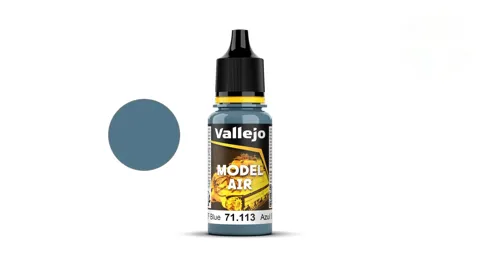 Lahvička akrylové barvy Vallejo Model Air 71113 modrá IDF (IDF Blue) 18 ml