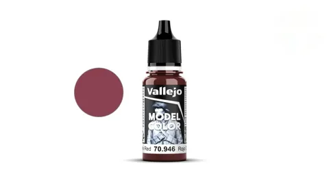 Lahvička akrylové barvy Vallejo Model Color 70946 tmavě červená matná, 18 ml