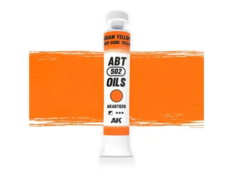 Tuba olejové barvy AK Interactive Oil Paints AKABT020 indická žlutá / vybledlá tmavá žlutá 20 ml