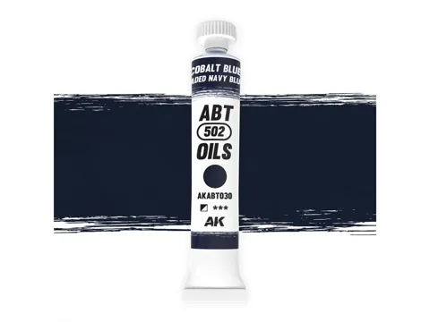 Lahvička olejové barvy AK Interactive AKABT030 kobaltová modrá / vybledlá námořní modrá 20 ml