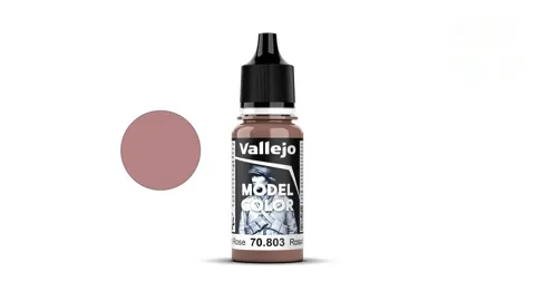 Lahvička akrylové barvy Vallejo Model Color 70803 hnědorůžová matná, 18 ml