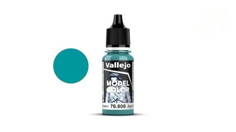 Lahvička akrylové barvy Vallejo Model Color 70808 modrozelená matná 18 ml