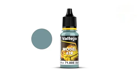 Lahvička akrylové barvy Vallejo Model Air 71008 světle modrá Pale Blue 18 ml