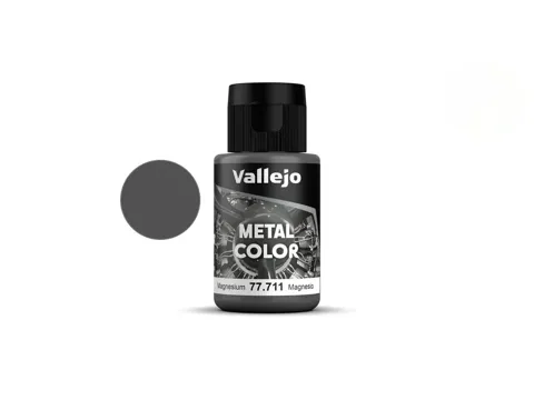 Lahvička metalické barvy Vallejo Metal Color 77711 magnézium 32 ml