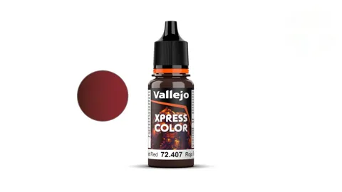 Lahvička akrylové barvy Vallejo Game Color 72407 Xpress Color Velvet Red 18 ml