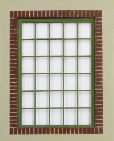 Laserem vyřezávané papírové díly dílenského okna Plus Model 498 v měřítku 1/35