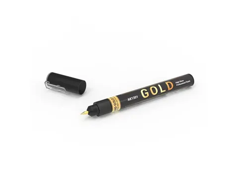Zlatý metalický popisovač AK Interactive AK1301 Markers Gold