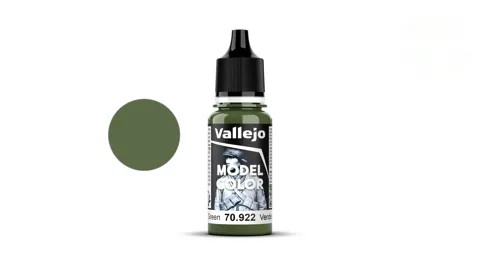 Lahvička akrylové barvy Vallejo Model Color 70922 uniformní zelená matná 18 ml