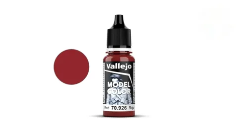 Lahvička akrylové barvy Vallejo Model Color 70926 červená matná, 18 ml s kapátkem
