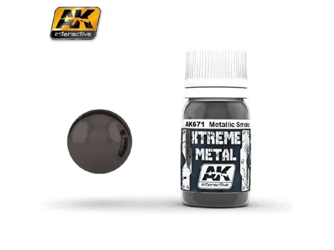 Lahvička AK Interactive Xtreme Metal AK471 černý lesklý základ 35 ml