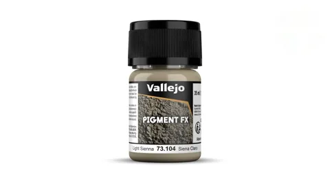 Dóza práškového pigmentu Vallejo Pigment FX 73104 světlá siena 35 ml