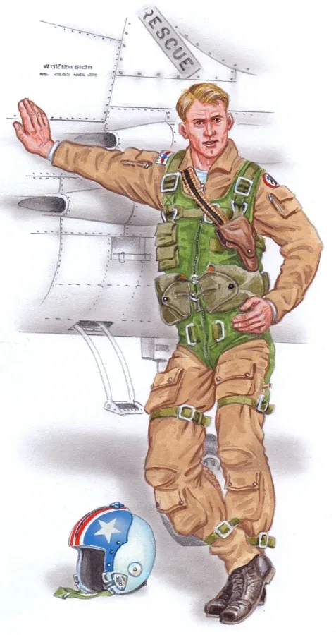 Resinová figurka Plus Model AL4079 pilot F-8 Crusader v měřítku 1/48
