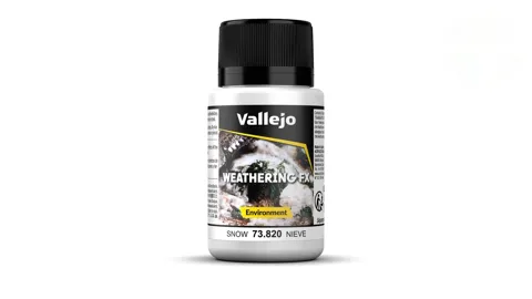 Lahvička akrylového efektu Vallejo Weathering FX 73820 sníh 40 ml