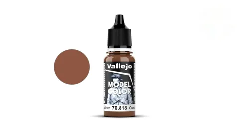 Lahvička akrylové barvy Vallejo Model Color 70818 červená kůže matná, 18 ml