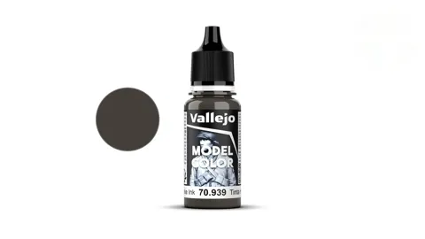 Lahvička akrylové barvy Vallejo Model Color 70939 kouřová transparentní 18 ml