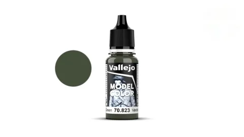 Lahvička akrylové barvy Vallejo Model Color 70823 zelená Luftwaffe matná 18 ml