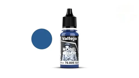 Lahvička akrylové barvy Vallejo Model Color 70809 královská modrá matná, 18 ml