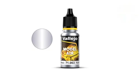 Lahvička akrylové barvy Vallejo Model Air 71063 stříbrná RLM01, 18 ml