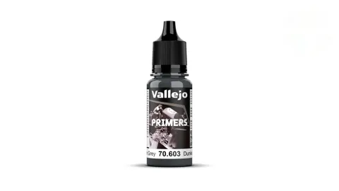 Lahvička základovky Vallejo Surface Primer 70603 německá tanková šedá RAL 7021, 18 ml