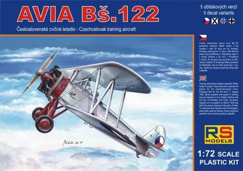 Krabice stavebnice RS Models 92069 Avia Bš-122 v měřítku 1/72