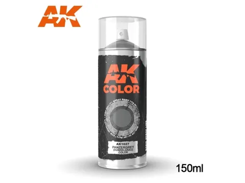 Sprej AK Interactive AK1027 Panzergrey Dunkelgrau, akrylová barva 150 ml