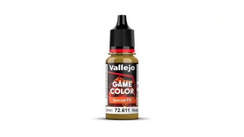 Lahvička akrylové barvy Vallejo Game Color 72611 Moss and Lichen Special FX 18 ml
