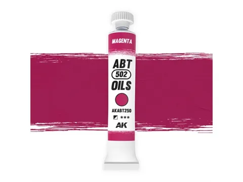 Balení olejové barvy AK Interactive Oil Paints AKABT250 purpurová 20 ml