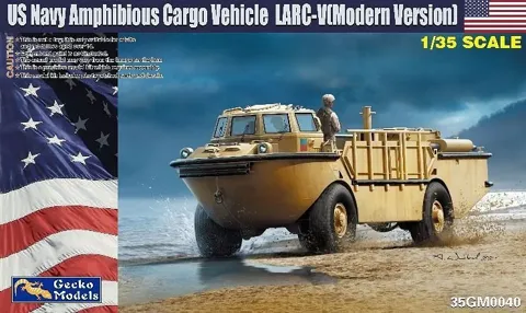 Krabice stavebnice Gecko Models 35GM0040 LARC-V 1/35, obojživelné nákladní vozidlo US Navy