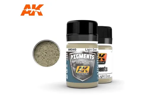 Kelímek pigmentu AK Interactive Pigments AK040 světlý prach (Light Dust) 35 ml