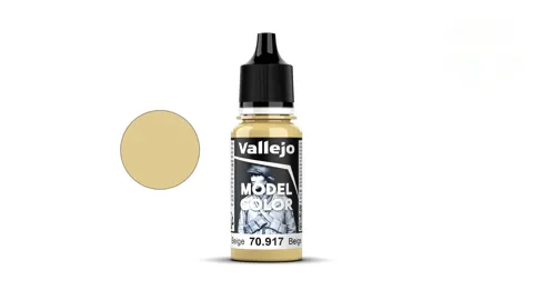Lahvička akrylové barvy Vallejo Model Color 70917 béžová matná, 18 ml