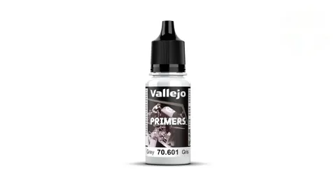 Lahvička základové barvy Vallejo Surface Primer 70601 šedá, 18 ml