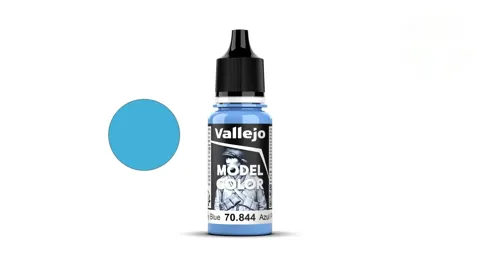 Lahvička akrylové barvy Vallejo Model Color 70844 sytě nebeská modrá matná, 18 ml