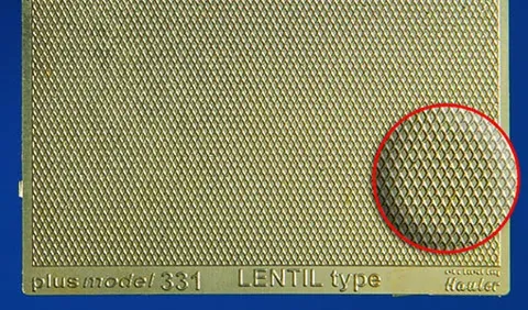 Aršík Plus Model 331 – plech s reliéfem lentilkového typu v měřítku 1/35