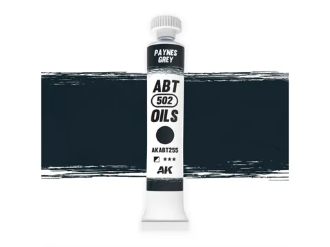 Balení olejové barvy AK Interactive Oil Paints AKABT255 Payneova šedá, řada ABT502, 20 ml