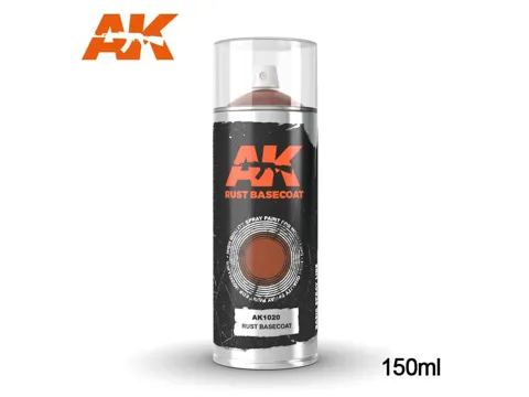 Sprej AK Interactive AK1020 Rust Basecoat, základ v odstínu rzi, 150 ml