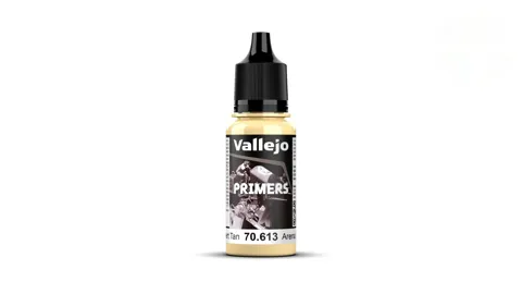 Lahvička základovky Vallejo Surface Primer 70613 pouštní béžová Desert Tan 18 ml
