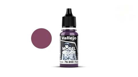 Lahvička akrylové barvy Vallejo Model Color 70959 fialová matná Purple 18 ml