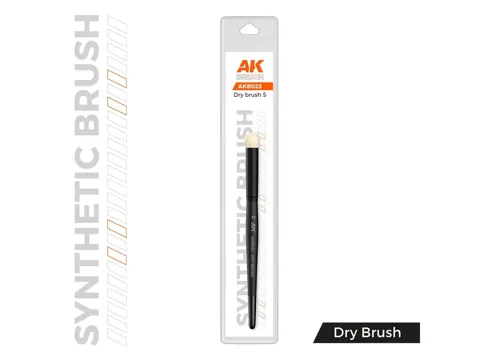Modelářský štětec AK Interactive AKB023 Synthetic Brushes Dry Brush velikosti S