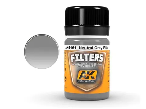 Lahvička AK Interactive Enamel Effects AK4161 neutrální šedý filtr 35 ml