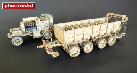 Resinová stavebnice Plus Model 587 Artileriegeneratorwagen a Munitionswagen M.16 v měřítku 1/35