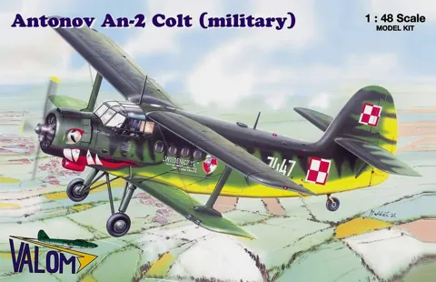Stavebnice Valom 48001 Antonov An-2 Colt v měřítku 1/48, vojenská verze