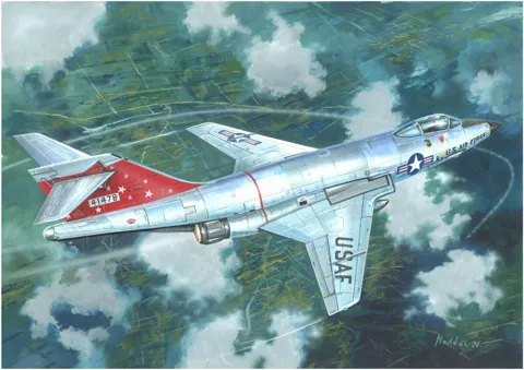 Krabice plastikové stavebnice Valom 14440 F-101A Voodoo v měřítku 1/144