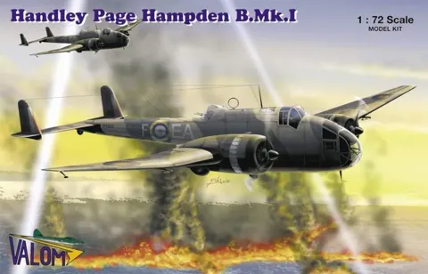Krabice stavebnice Valom 72033 Handley Page Hampden B.Mk.I v měřítku 1/72